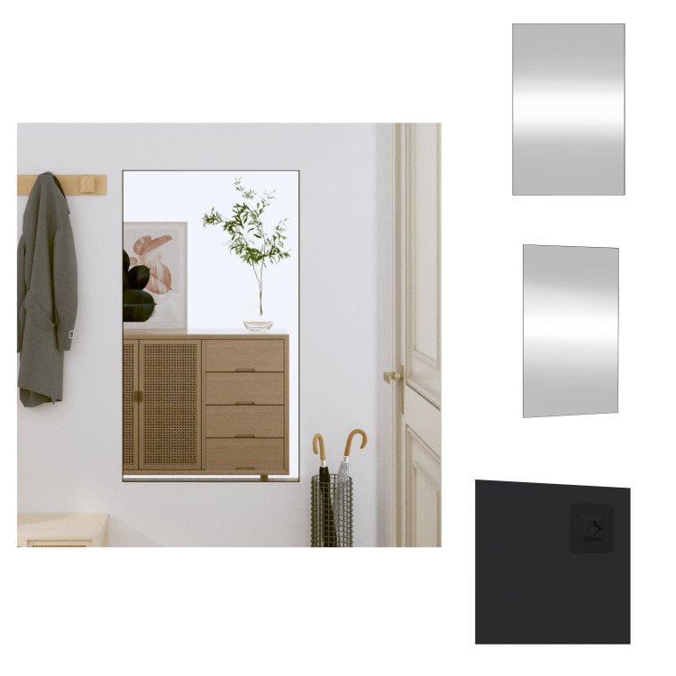 vidaXL Lustro ścienne 50x80 cm szklane prostokątne - Lustro