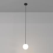 Lampy sufitowe - Lampa wisząca Luna P039PL-5W3K-10INS-B Maytoni LED 5W 3000K ball biała czarna - miniaturka - grafika 1