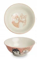 Kuchnie świata - Zestaw 2 japońskich misek do ramenu, udonu pieski Shiba różowa i niebieska 15 x 7 cm - Emro - miniaturka - grafika 1