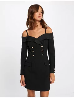 Sukienki - Morgan Sukienka koktajlowa 212-RDIANA Czarny Slim Fit - grafika 1