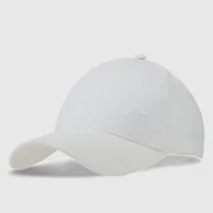 Czapki i chusty sportowe męskie - Czapka Z Daszkiem Uniseks 4F Sportowa Kaszkietówka Szara 4FWSS25ACABU367 Szary L/XL - miniaturka - grafika 1