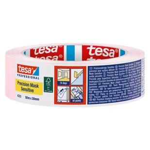 Taśma malarska Precision Mask Sensitive 14 dni 50 m x 30 mm Tesa - Folie i taśmy malarskie - miniaturka - grafika 1