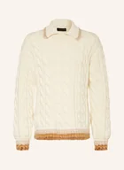 Swetry męskie - Lacoste Sweter weiss - LACOSTE - miniaturka - grafika 1