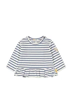 Kaftaniki dla niemowląt - Steiff Koszulka w kolorze białym - miniaturka - grafika 1