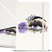 Notesy i bloczki - Notes A5 Biały Dla Makijażystki AUTUMN MAKEUP Wz - miniaturka - grafika 1