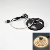 Taśmy LED - BIAŁE CIEPŁE LED 5M TV USB TAŚMA PODŚWIETLENIE 5v - miniaturka - grafika 1