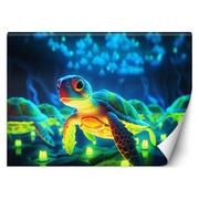 Fototapety - Fototapeta, Kosmiczny żółw neon (Rozmiar 100x70) - miniaturka - grafika 1