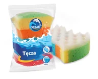 Rękawice i gąbki do kąpieli - Ocean Gąbka Do Kąpieli I Masażu Tęcza Profilowana - miniaturka - grafika 1