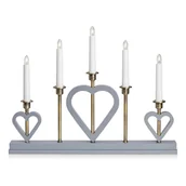 Lampy pozostałe - Szara dekoracja świetlna ze świątecznym motywem Melissa – Markslöjd - miniaturka - grafika 1