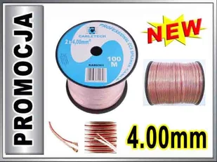 KAB0361 Kabel głośnikowy CCA 2x4.00mm CABLETECH 1m - Kable - miniaturka - grafika 1