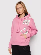 Bluzy damskie - Converse Bluza 10023078-A01 Różowy Regular Fit - miniaturka - grafika 1