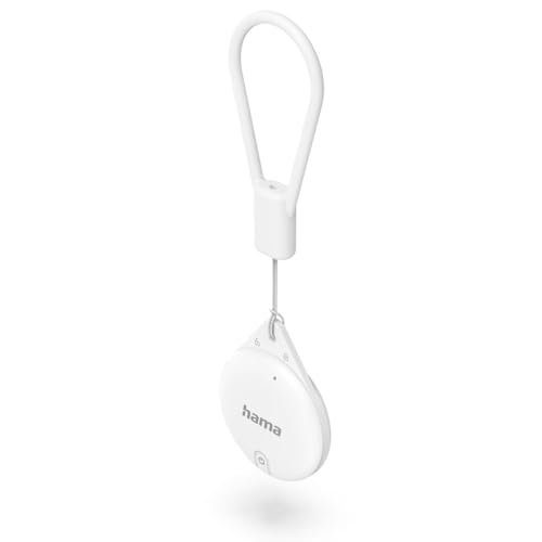 Hama lokalizator Air Tag do aplikacji Apple Find Me (Key Finder z Bluetooth, alarm, wodoodporny, lokalizator kluczy, portfela, bagażu, zwierząt domowych, iOS, iPhone, iPod, iPad)