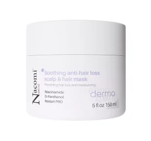 Nacomi - Next Level - Soothing Anti-Hair Loss Scalp & Hair Mask - Kojąca maska do skóry głowy i włosów - Przeciw wypadaniu - 150 ml - Maski do włosów - miniaturka - grafika 1