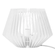 Lampy stojące - Atmosphera Lampa stołowa z dekoracyjną żarówką 21 cm kolor biały 168237 - miniaturka - grafika 1