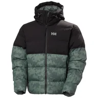 Kurtki męskie - Męska Kurtka zimowa pikowana HELLY HANSEN OSLO GRAPHIC PUFFY 53449_485 – Zielony - miniaturka - grafika 1