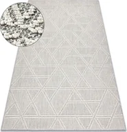 Dywany - Dywan JERSEY 19241 szary - Romby, geometryczny pętelkowy, strukturalny BOHO beżowy 140x190 cm - miniaturka - grafika 1