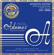Struny gitarowe  - Adamas Akustik-Gitarren Saiten Nuova Phosphor Bronze beschichtet Round Core Satz Super Light .011-.052 - 1749NURC - miniaturka - grafika 1