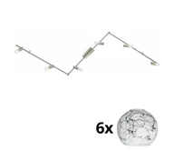 Lampy sufitowe - Eglo - LED Oświetlenie punktowe MY CHOICE 6xE14/4W/230V chrom/białe/czarne - miniaturka - grafika 1