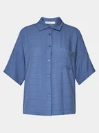 Piżamy damskie - Femilet by Chantelle Koszulka piżamowa Layla FNAGJ5 Niebieski Regular Fit - miniaturka - grafika 1