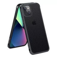 Etui i futerały do telefonów - Etui IPHONE 13 MINI Sulada Carbon Fiber Obudowa Hybrydowa czarne - miniaturka - grafika 1