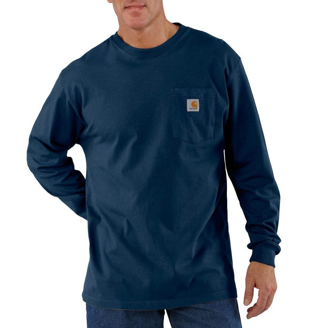 Koszulka Carhartt Heavyweight Long Sleeve Pocket T-Shirt NAVY