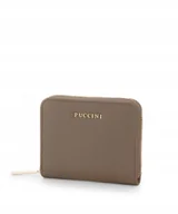 Portfele - Portfel Damski Mały Skóra Ekologiczna Na Karty PUCCINI Brązowy BLP838A-2A - miniaturka - grafika 1