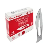 Meble i wyposażenie gabinetów medycznych - Ostrze chirurgiczne 23 sterylne 100szt stal węglowa Swann-Morton - miniaturka - grafika 1