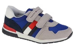 Tommy Hilfiger Low Cut Velcro Sneaker T1B4-32236-1040X602 chłopięce sneakersy, szare, rozmiar 30 - Buty dla chłopców - miniaturka - grafika 1