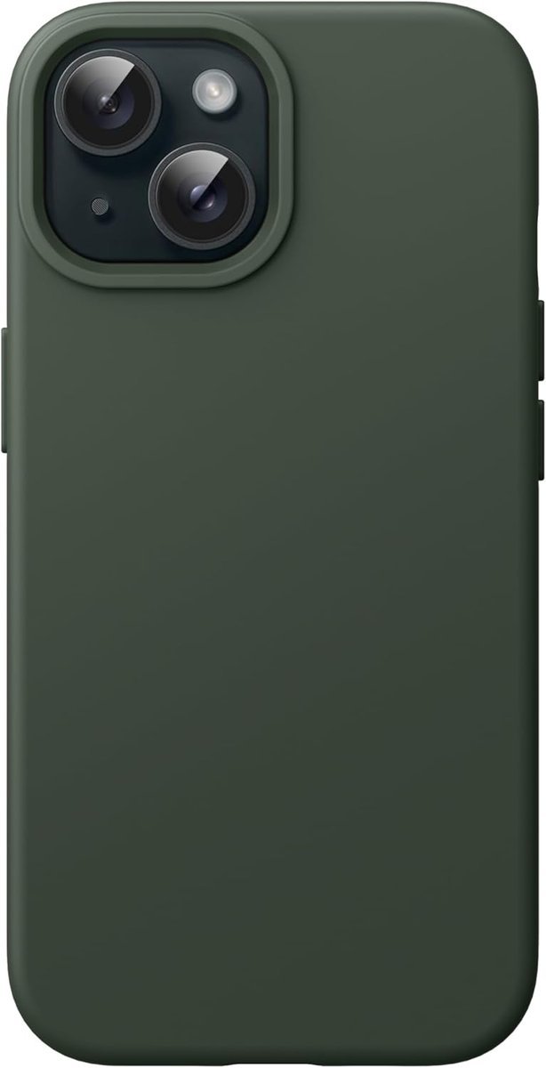 JETech Silikonowe Etui dla iPhone 15 6,1 Cala, Jedwabisty Miękki w Dotyku Futerał Ochronny na Całe Ciało, Odporny na Wstrząsy Case (Cyprysowy)