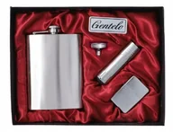 Piersiówki - Zestaw Zapalniczka Benzynowa + Piersiówka +Latarka - miniaturka - grafika 1