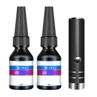 Latarki - Niutuo 20 ml klej UV Klej utwardzany przezroczystym szkłem kryształowym Płynna latarka naprawcza FT - miniaturka - grafika 1