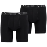 Majtki męskie - Męskie bokserki Puma Sport Cotton Long Boxers 2P Rozmiar: L / Kolor: czarny - miniaturka - grafika 1
