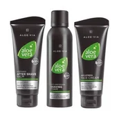 Zestawy kosmetyków męskich - Zestaw Do Golenia Lr Aloe Vera z Aloesem i Pianką - miniaturka - grafika 1