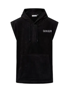 Calvin Klein Męska bluza do pływania Mężczyźni Bawełna czarny|biały jednolity, M - Bluzy męskie - miniaturka - grafika 1
