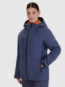 Kurtki i kamizelki sportowe damskie - 4F Kurtka trekkingowa membrana 20000 damska - szara L - miniaturka - grafika 1