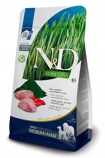 FARMINA N&D Spirulina Lamb Adult Medium& Maxi 2kg