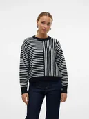 Swetry damskie - Vero Moda Sweter w kolorze czarnym - miniaturka - grafika 1