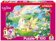 Figurki dla dzieci - Schmidt Spiele Puzzle, puzzle 100 schleich bayala magiczne jednorożce + figurka 113348 - miniaturka - grafika 1
