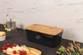 Pojemniki kuchenne - Kesper Chlebak z pokrywą schowek na pieczywo z dwustronną deską do krojenia 2w1 4000270580918 - miniaturka - grafika 1