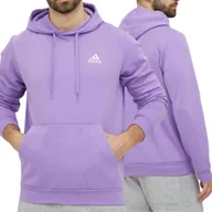Bluzy męskie - Bluza męska sportowa Adidas M FEELCOZY HD dresowa z kapturem kangurka bawełniana L - miniaturka - grafika 1