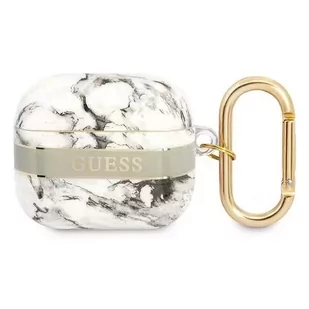 Guess GUA3HCHMAG AirPods 3 cover szary/grey Marble Strap Collection - Akcesoria do słuchawek - miniaturka - grafika 1