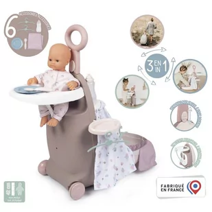 Smoby Baby Nurse Wielofunkcyjna walizka 220374 - Akcesoria dla lalek - miniaturka - grafika 3