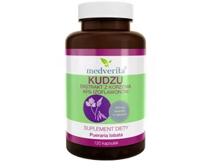 Medverita Medverita, Kudzu 40% Izoflawonów, 120 kapsułek - Witaminy i minerały dla sportowców - miniaturka - grafika 1