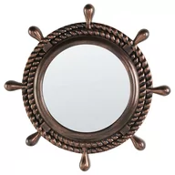 Lustra - Okrągłe Lustro Ścienne Ø 46 Cm Ciemnobrązowe Gormaz - miniaturka - grafika 1