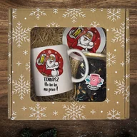 Kubki - Zestaw prezentowy dla mężczyzny - kubek z imieniem - Ho Ho Ho na piwo - miniaturka - grafika 1