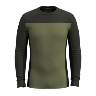 Longsleeve męski Smartwool Classic Thermal Merino Base Layer Colorblock - Pozostała odzież narciarska - miniaturka - grafika 1