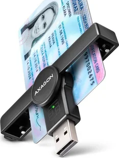 Czytnik kodów kreskowych Axagon CRE-SMPA Czytnik kart identyfikacyjnych PocketReader USB-A - Czytniki kodów kreskowych - miniaturka - grafika 1