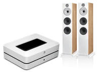 Zestawy stereo - Bluesound POWERNODE (biały) + 603 S3 (dąb) - miniaturka - grafika 1