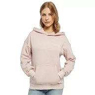 Bluzy damskie - Urban Classics Damska bluza z kapturem Small Embroidery Terry Hoody, Rosa, XS - miniaturka - grafika 1