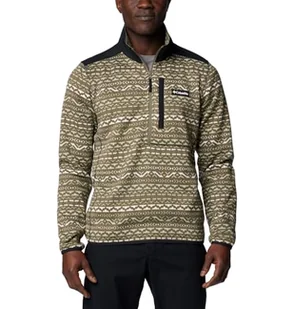 Bluza polarowa męska Columbia Sweater Weather Printed Half Zip II - Odzież trekkingowa damska - miniaturka - grafika 1